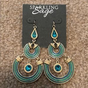 Sparkling Sage Earrings